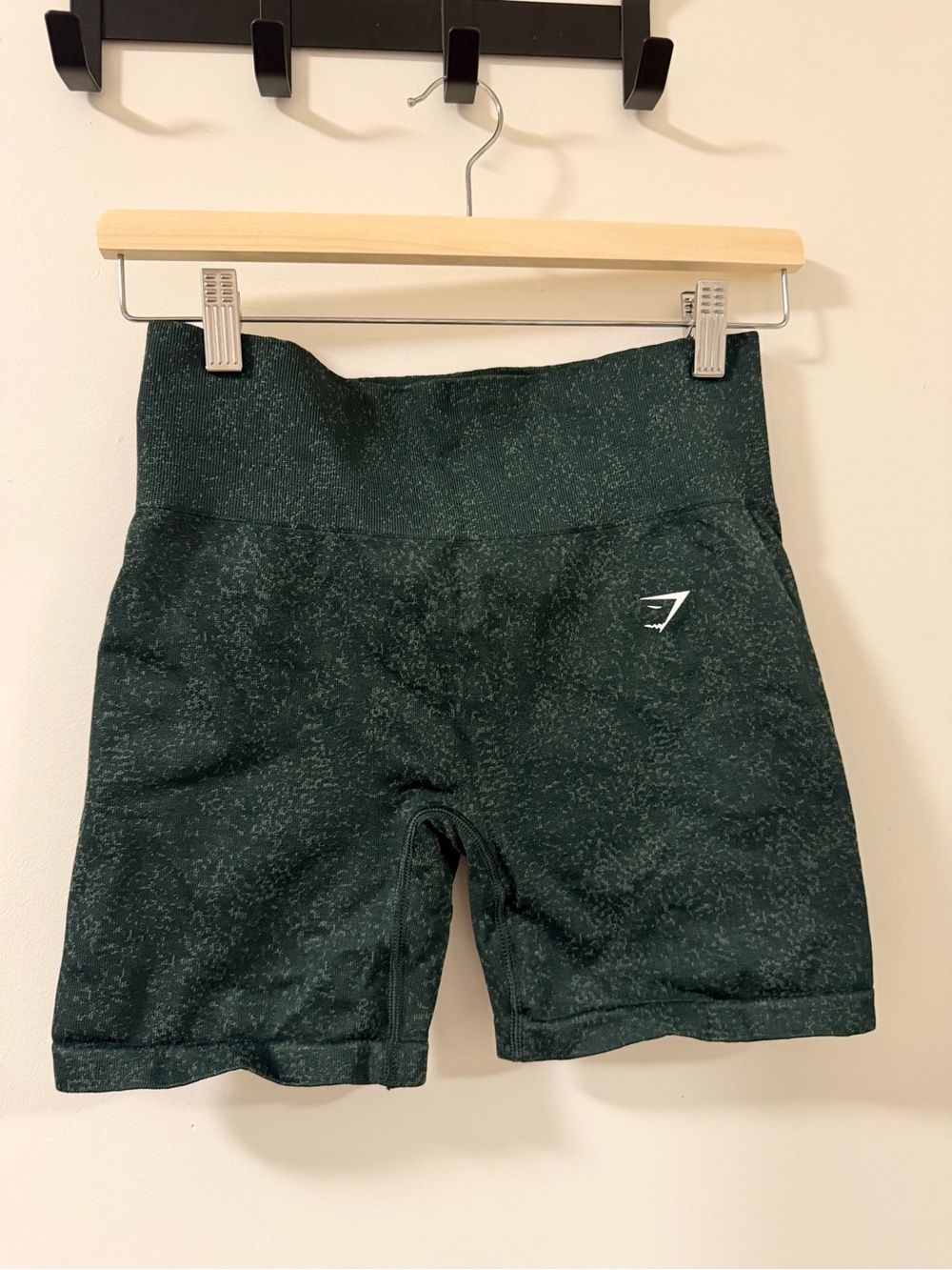 Gymshark Dark Green High-Waist Training Bike Shorts
